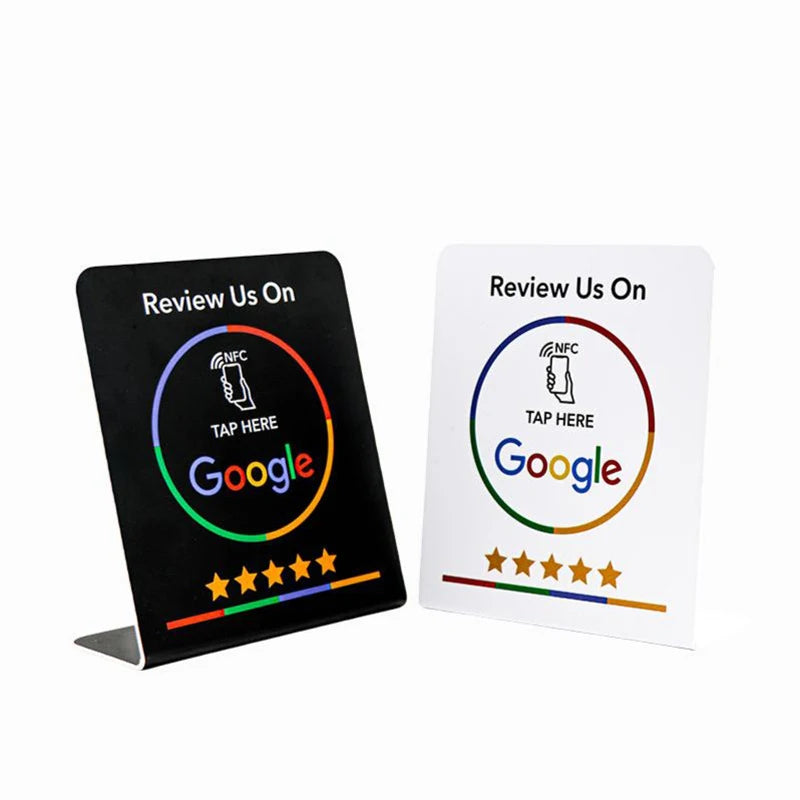 Placa NFC + QR Reseñas Google