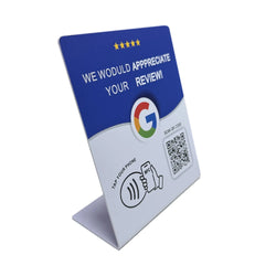 Placa NFC + QR Reseñas Google